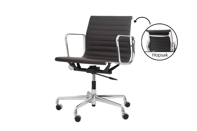 Vitra EA 117 Leder / Dunkelgrau