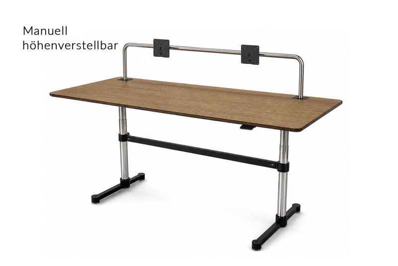 USM Kitos M Plus - man. höhenv. Schreibtisch Holz 180 x 90 cm