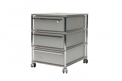 USM Haller Roller Container USM matt silver
