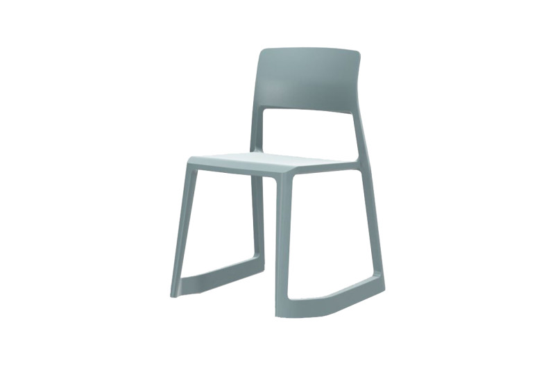 Vitra Tip Ton / Besucherstuhl Grau / Blau