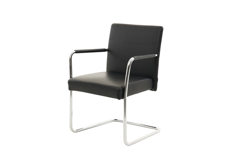 Walter Knoll Jason vrijstaande stoel leer / zwart