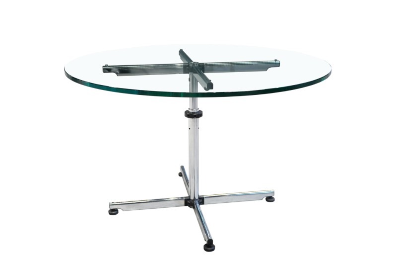 USM Kitos Conference Table / Clear Glass Ø 120 cm