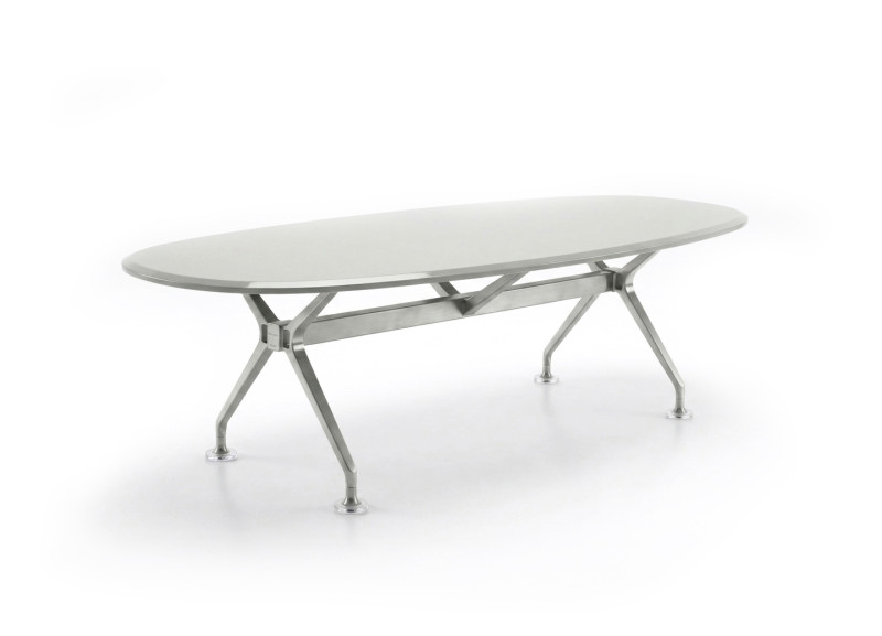 Interstuhl Silver 856S / Konferenztisch / Glas 300 x 140 cm
