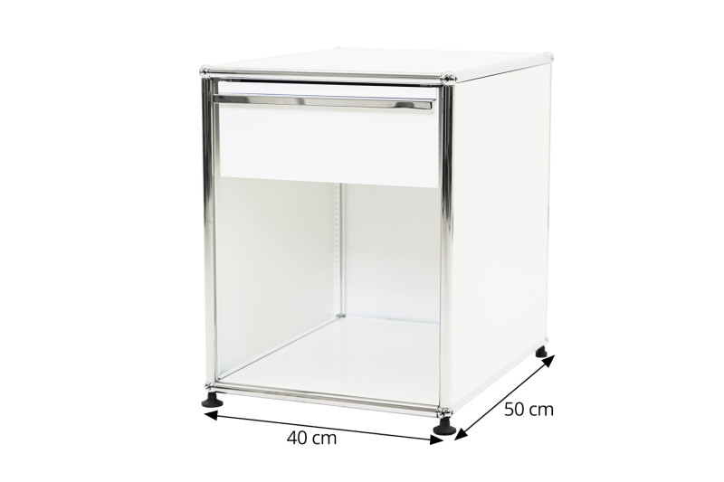USM Haller Nachttisch / Container Reinweiß RAL 9010