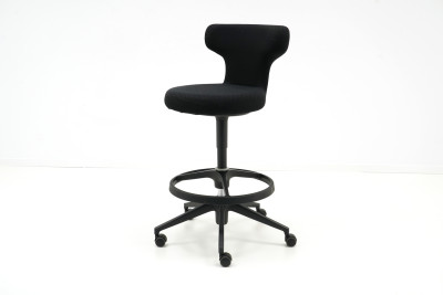 Vitra Pivot High Stool Barhocker Stoff / Schwarz