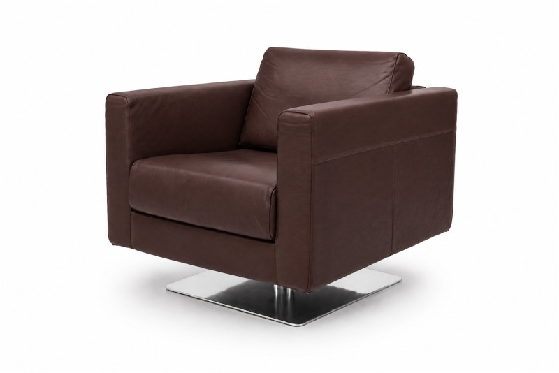 Vitra Park Swivel Armchair Sessel Leder / Braun