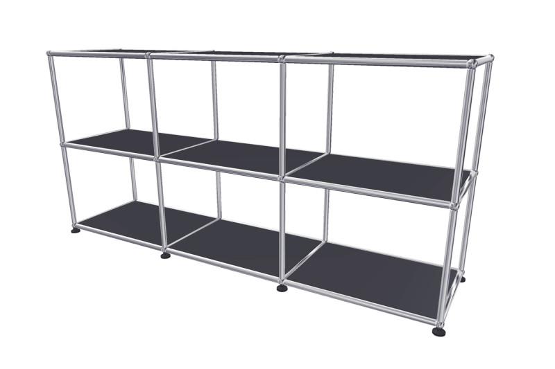 USM Haller Regal / Bücherregal in Breite 150 cm x Tiefe 35 cm