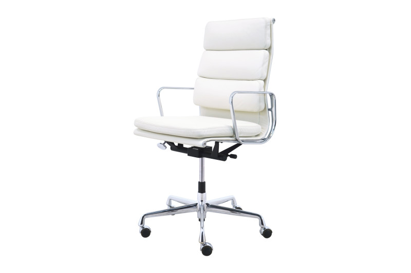 Vitra Soft PAd EA 219 Office Swivel Chair Leather / White