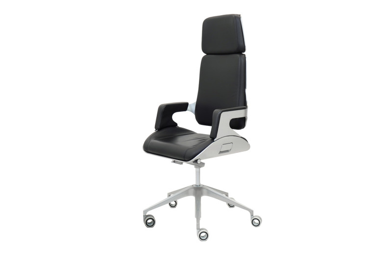 Interstuhl Chaise de bureau Silver 362S cuir / noir
