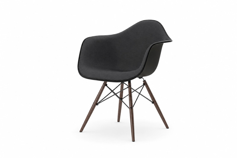 Vitra Eames Plastic Armchair RE DAW Stoff / Dunkelgrau