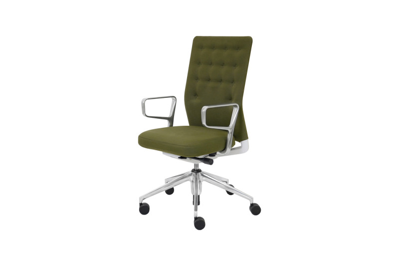 Vitra ID Trim Bürodrehstuhl Stoff / Dunkelgrün