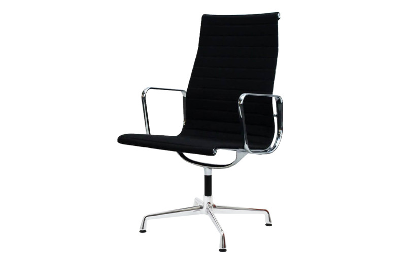 Vitra Aluminium Chair EA 112 Conference Chair Hopsak / Black