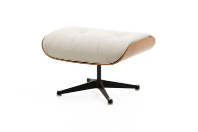 Herman Miller by Vitra Ottoman für Lounge Chair Leder / Weiß