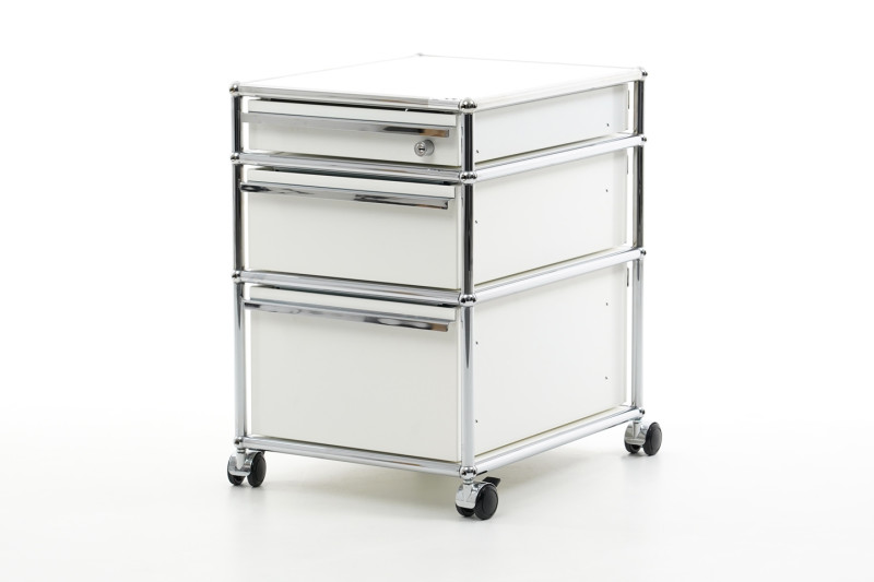USM Haller Rollcontainer Reinweiß RAL 9010