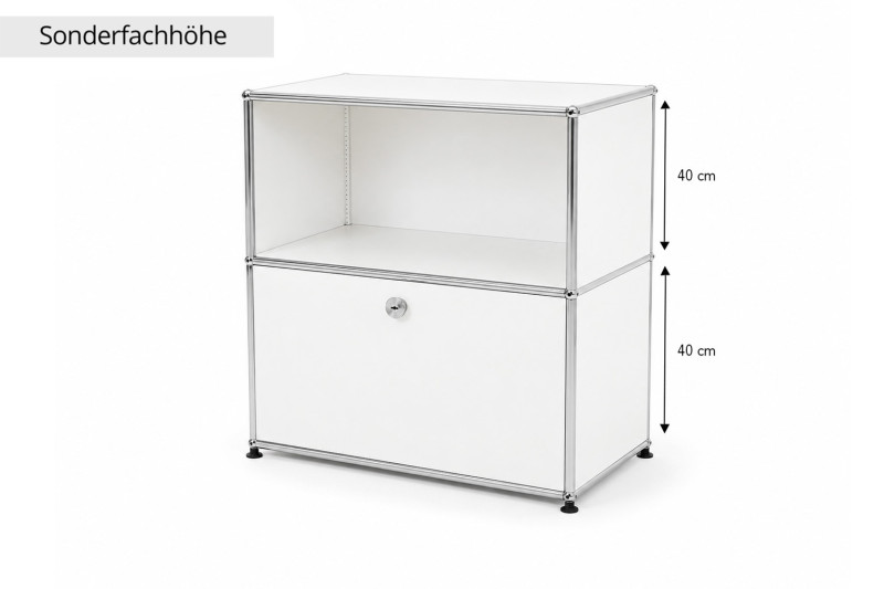 USM Haller Sideboard Reinweiß RAL 9010 *40 cm Fachhöhe*