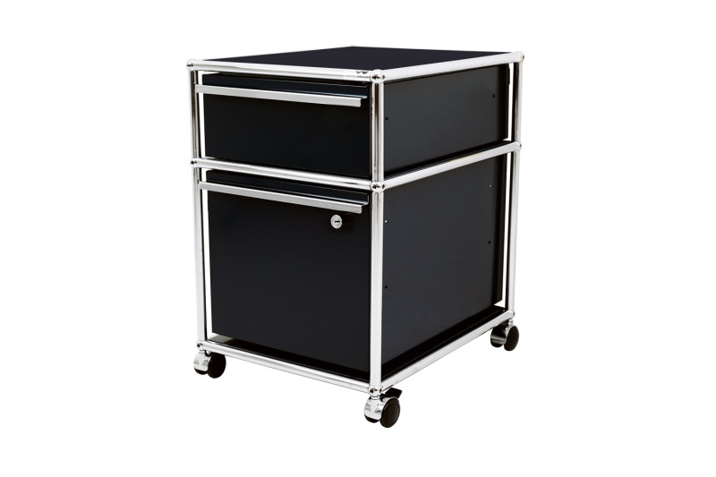 USM Haller Rollcontainer Graphitschwarz RAL 9011