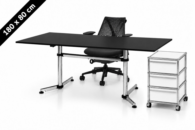 USM Kitos Tisch - USM Haller Rollcontainer - Herman Miller Sayl - 180 x 80 cm