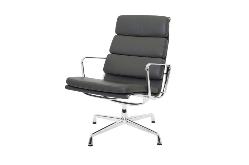 Vitra EA 216 Leder / Grau *drehbar*