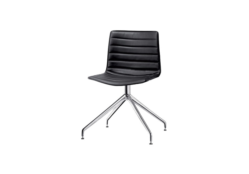 Arper Duna 02 Chair Fabric / Dark brown
