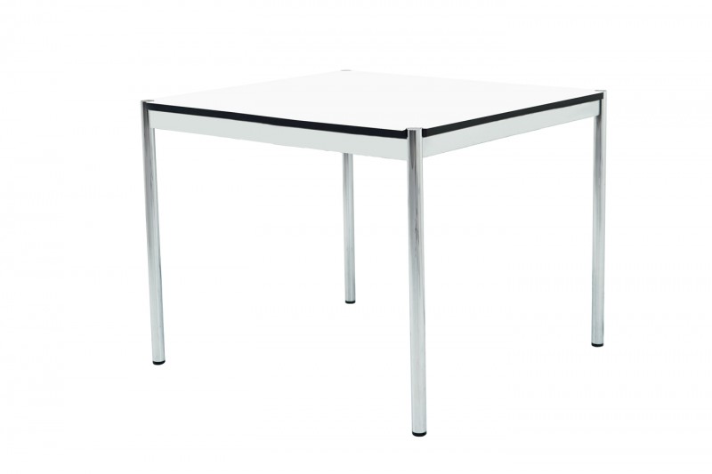 USM Haller Conference Table Synthetic Resin / White 100 x 100 cm