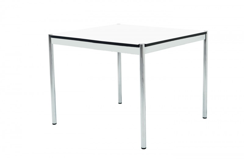 USM Haller Table de Réunion Résine Syntétique / Gris Perle 100 x 100 cm