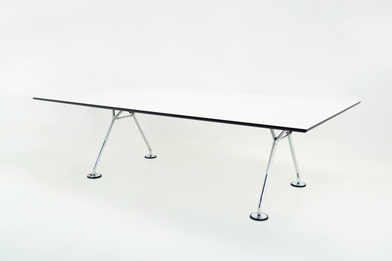 Tecno Nomos Konferenztisch Kunstharz / Weiß 240 x 140 cm