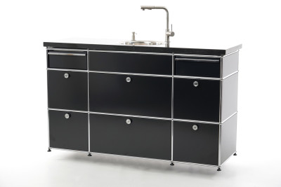 USM haller Dressoir Grafietzwart RAL 9011