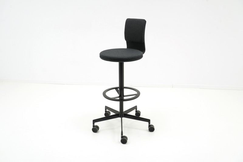 La Palma Lab S71 Bürohocker Stoff / Schwarz