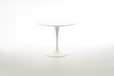 Knoll International Saarinen Tulip Tisch Laminat / Weiß Ø 91 cm