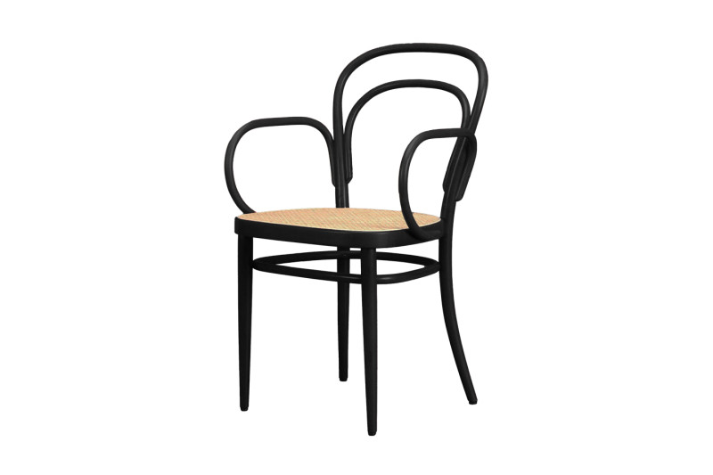 Thonet 214F Stuhl Rohrgeflecht / Buche