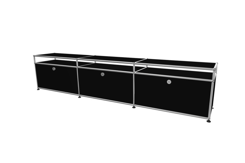 USM Haller Mesa De TV Negro Grafito RAL 9011