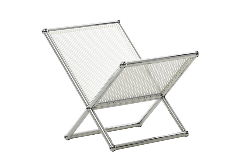 USM Haller Zeitungsständer Perforiert / Reinweiß RAL 9010