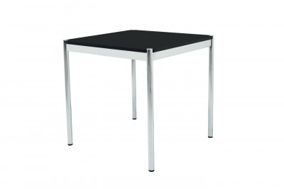 USM Haller Mesa de Reunión Madera / Negro 75 x 75 cm