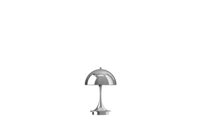 Louis Poulsen Panthella 160 Portable V3 (In- & Outdoor) Tischlampe / Chrome