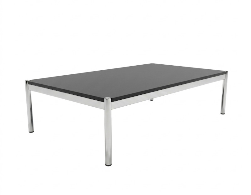 USM Haller Side Table Linoleum / Black 150 x 75 cm