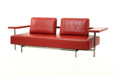 Rolf Benz Dono Sofa Leder / Rot