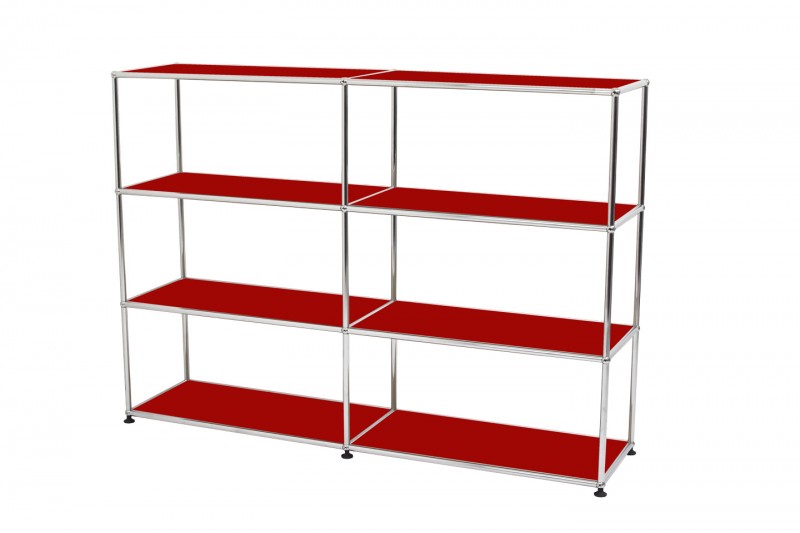USM Haller Bibliotèque Rouge Rubis USM