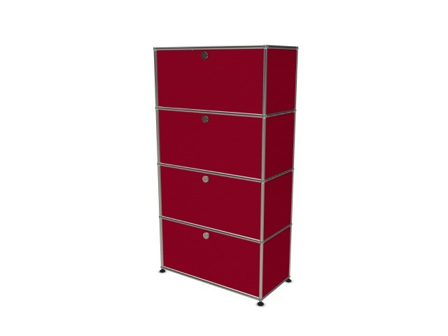 USM Haller Étagère Murale Rouge Rubis USM