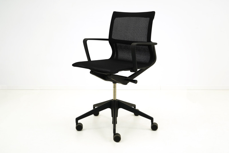 Vitra Physix Chaise de bureau pivotante Filet / Noir