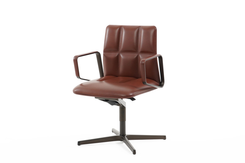 Walter Knoll Leadchair Executive Chaise de conférence cuir / marron