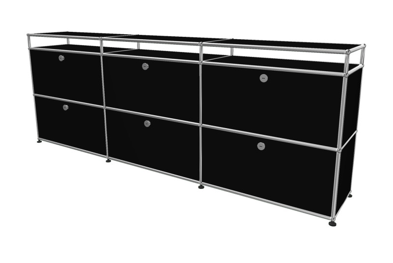 USM Haller Dressoir Grafietzwart RAL 9011