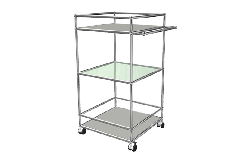 USM Haller Barwagen / Servierwagen 50 x 50 cm