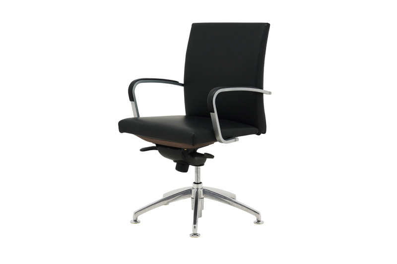 Spiegels .tano 025 Visitor chair leather / black