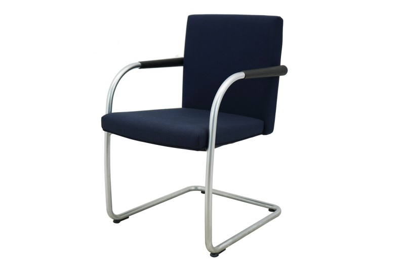 Vitra VisaSoft Silla Voladiza Tela / Azul / Negro