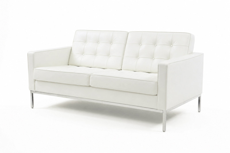 Knoll International Florence Sofa Leder / Weiß