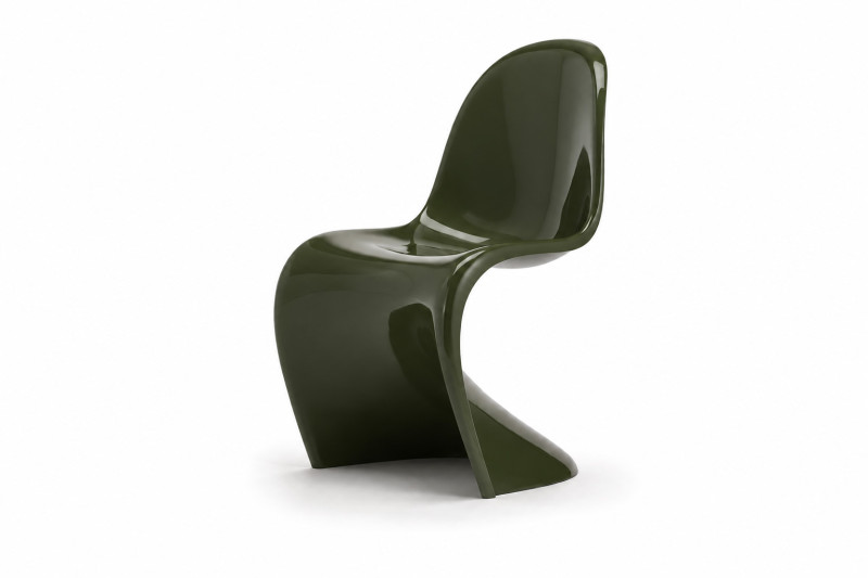 Vitra Panton Chair Classic / Olivgrün RAL 6003 / Hochglanz *Sonderedition*