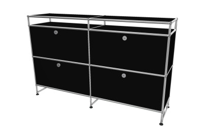 USM Haller Sideboard Graphit Black RAL 9011 USM Haller Sideboard Graphit Black RAL 9011