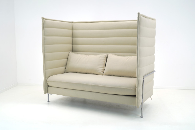 Vitra Alcove Highback Two-Seater Tejido / Beige