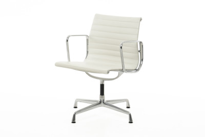 Vitra EA 108 Leather / White *swivel*