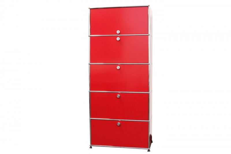 USM Haller Étagère Murale / Étagère Rouge Rubi USM